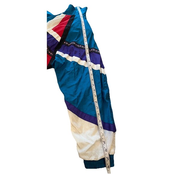 Sunterra Vintage 90s Spirit boho tribal LG Wind Breaker Full Zip Jacket Aztec - Picture 15 of 16